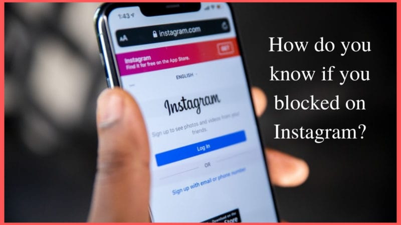 How do you know if your blocked on Instagram