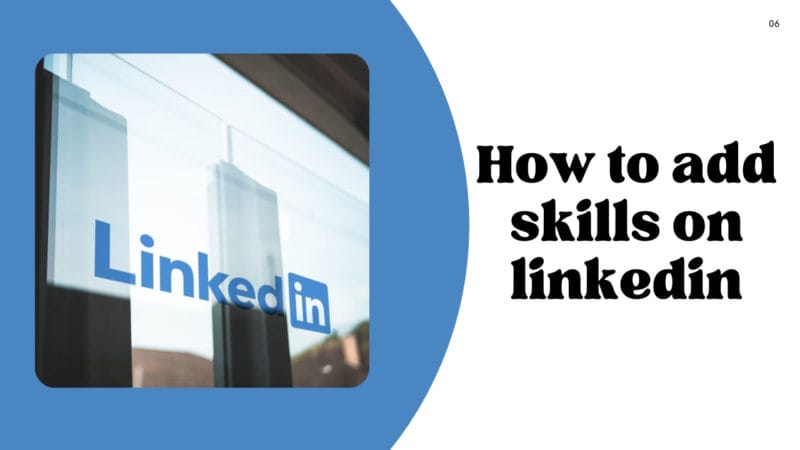how to add skills on linkedin