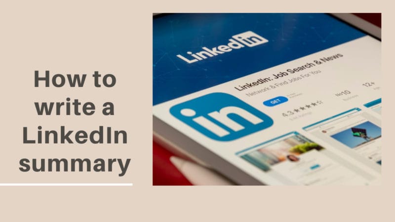 how to write a LinkedIn summary