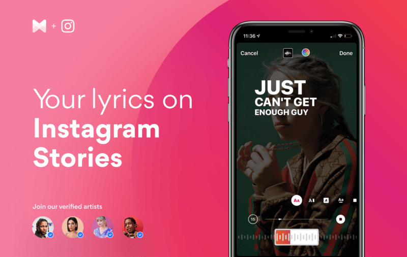 how to add lyrics to an Instagram story