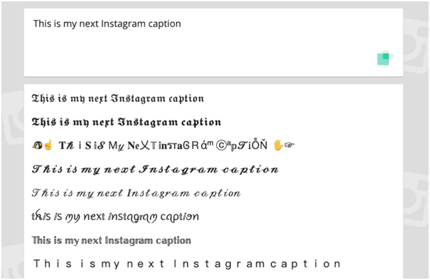 wie man die Schriftart auf Instagram ändert
