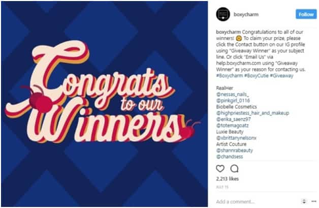 conducting Instagram contests and giveaways