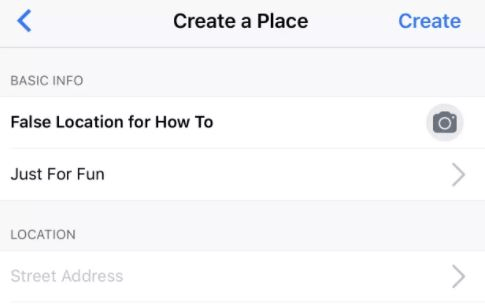 Steps to create location on Instagram 