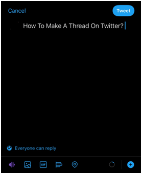 comment créer un fil sur twitter