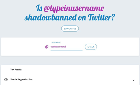 Steps to shadowban users on Twitter
