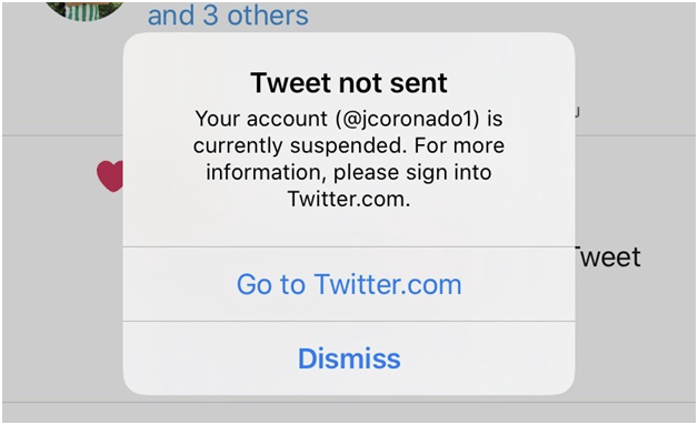 Why is my Twitter account suspended?