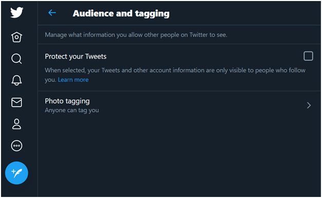 how to hide likes on Twitter 
