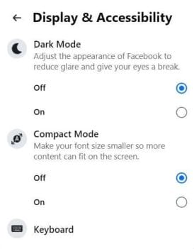 How to make Facebook dark mode 