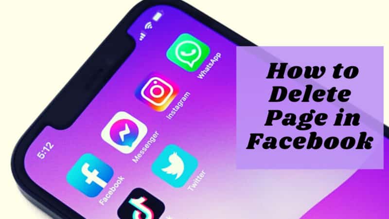How to delete page in Facebook 