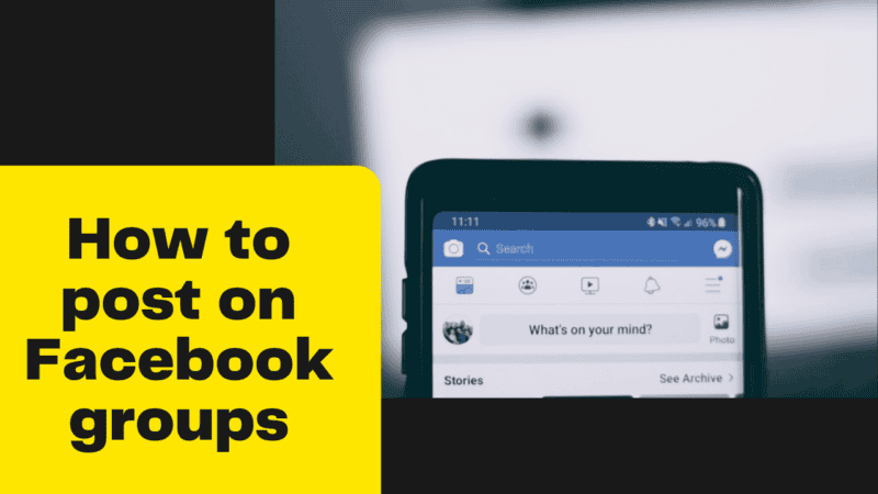 How to post on Facebook groups