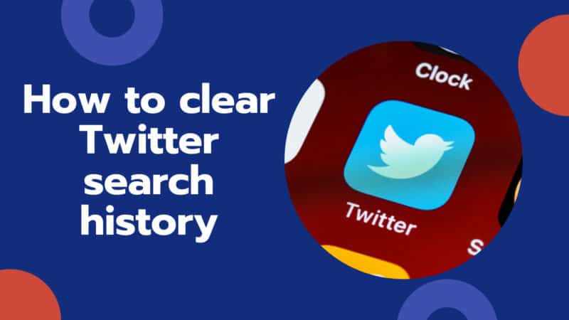 how to clear Twitter search history