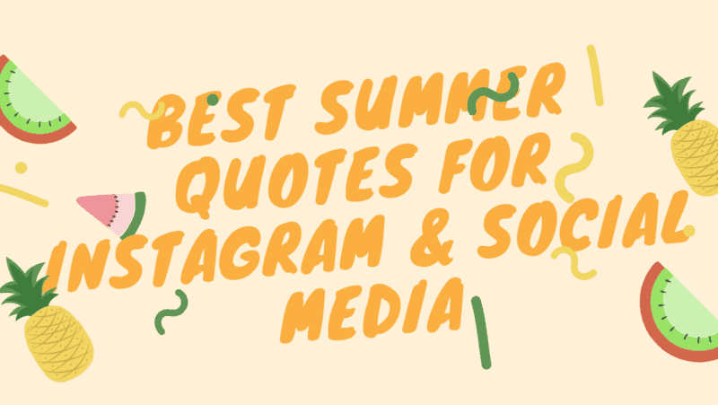 Best Summer Quotes for Instagram & Social Media