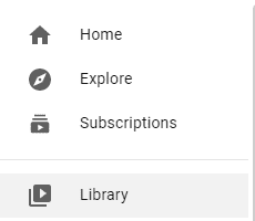 there will be the Library icon