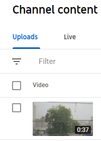 videos you have uploaded on your channel