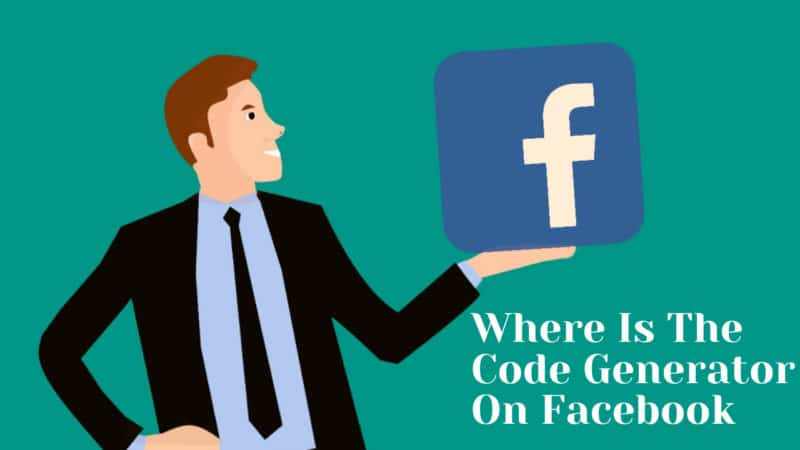 where is the code generator on Facebook