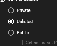 What is Unlisted on YouTube
