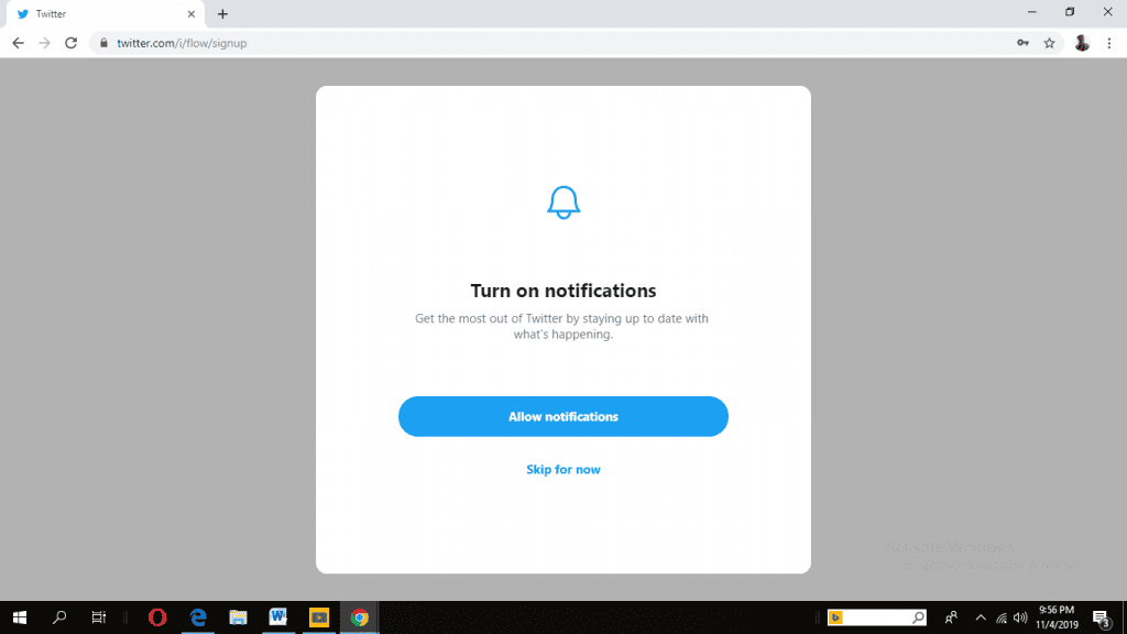 turn on the post notification
