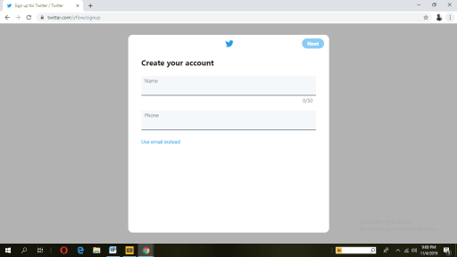 twitter signup 2 Cómo suscribirse a Twitter