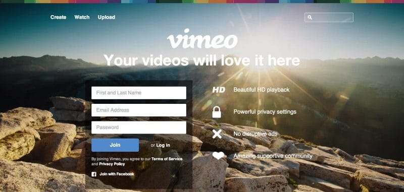 Erste Schritte mit einem Vimeo-Konto
