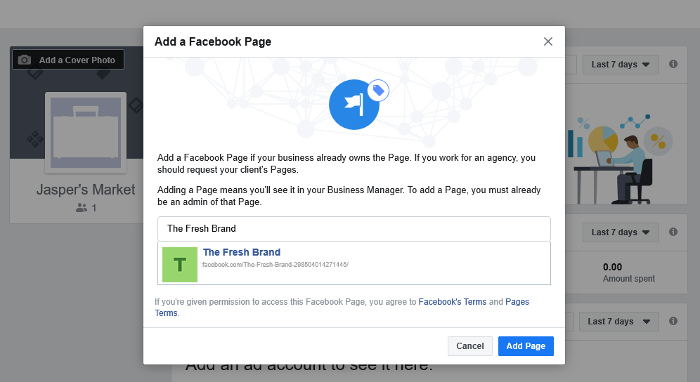 Click on "Add Post" to connect