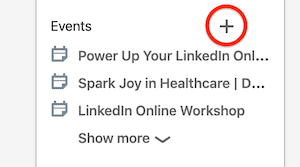 Stel je LinkedIn evenement in
