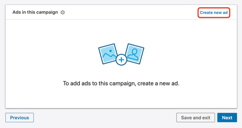 Layout Your Linked in Message AD