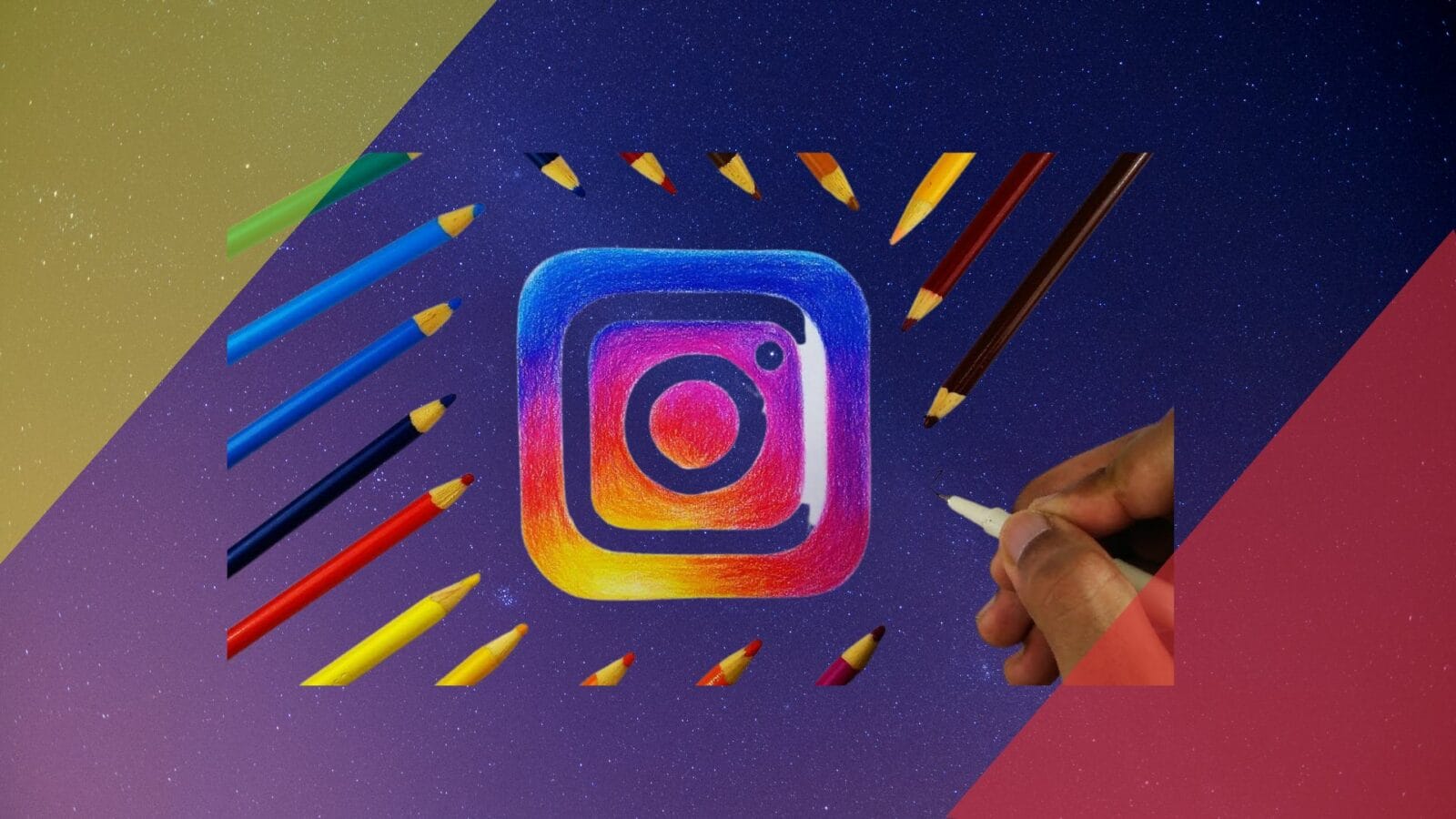 how to draw instagram logo