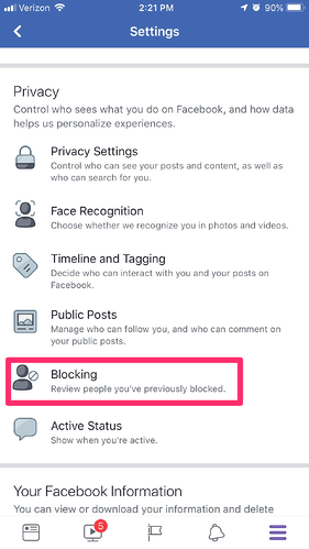 How to block individuals on Facebook