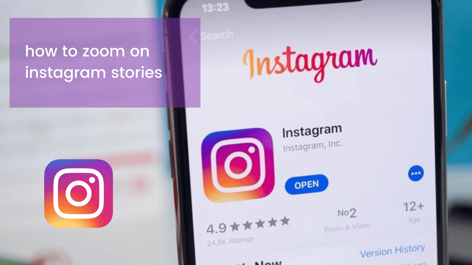 zoom on Instagram stories