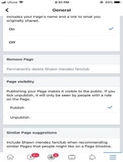 Facebook app general settings Wie löscht man eine Facebook-Seite?