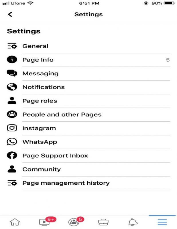 Facebook app page setting two Wie löscht man eine Facebook-Seite?