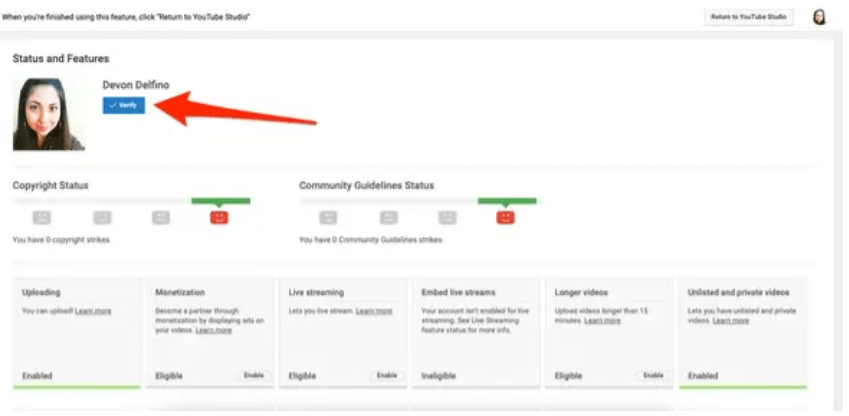 YouTube Click verify 2 Einfacher Weg zur Verifizierung Ihres YouTube-Kontos